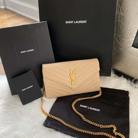 Yves Saint Laurent Handbags - SOLD!! MONOGRAM CHAIN WALLET